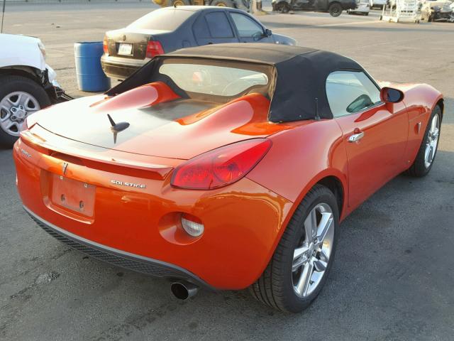 1G2MZ35B29Y104771 - 2009 PONTIAC SOLSTICE S ORANGE photo 4