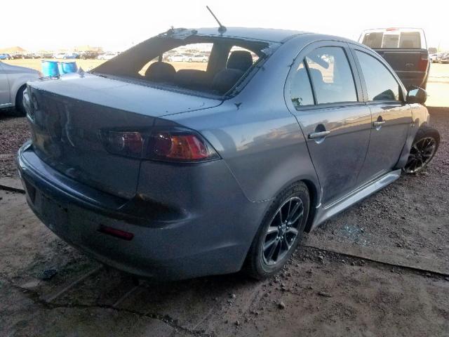 JA32U2FU3GU002443 - 2016 MITSUBISHI LANCER ES GRAY photo 4