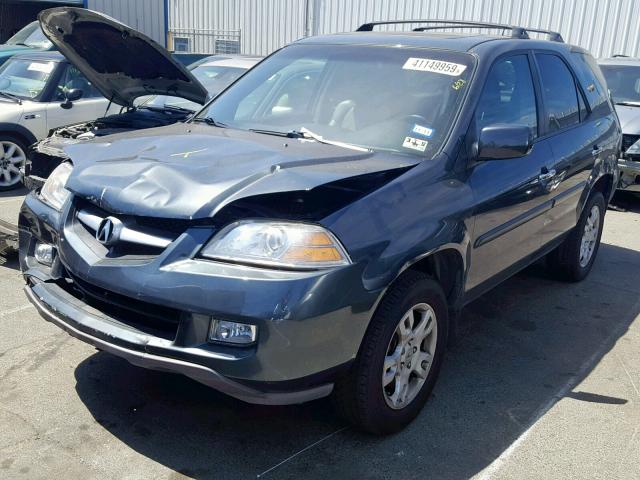 2HNYD188X6H532779 - 2006 ACURA MDX TOURIN CHARCOAL photo 2