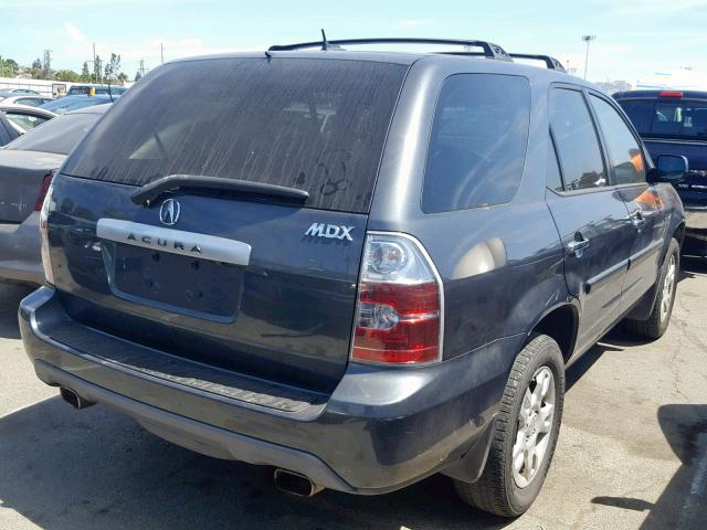 2HNYD188X6H532779 - 2006 ACURA MDX TOURIN CHARCOAL photo 4