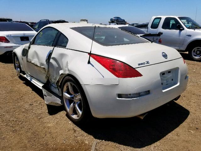 JN1AZ34D86M306120 - 2006 NISSAN 350Z COUPE WHITE photo 3