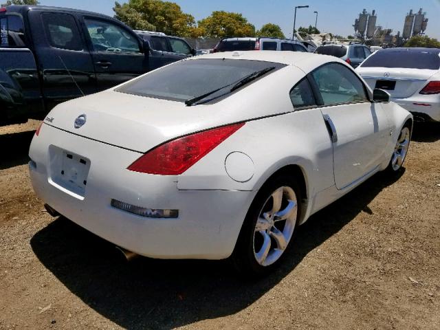 JN1AZ34D86M306120 - 2006 NISSAN 350Z COUPE WHITE photo 4