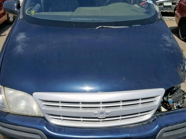 1GNDX03E0XD213030 - 1999 CHEVROLET VENTURE BLUE photo 10