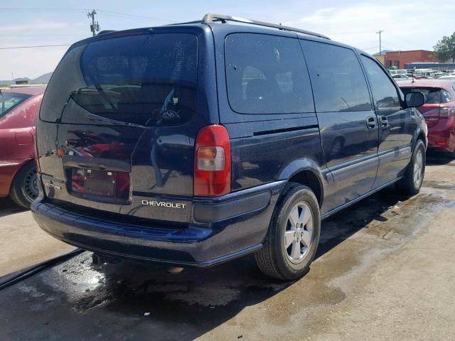 1GNDX03E0XD213030 - 1999 CHEVROLET VENTURE BLUE photo 4