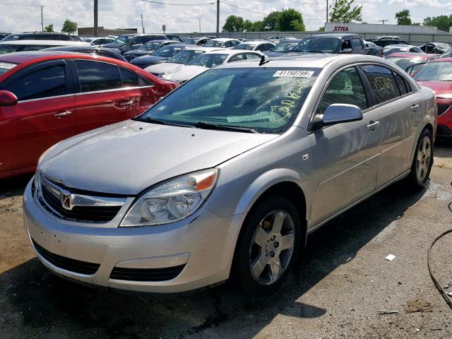 1G8ZS57N88F267440 - 2008 SATURN AURA XE SILVER photo 2