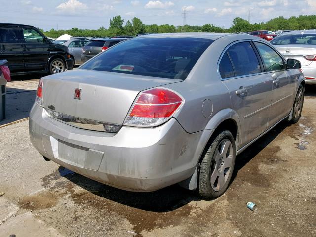 1G8ZS57N88F267440 - 2008 SATURN AURA XE SILVER photo 4