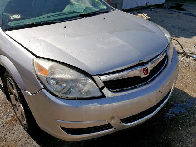 1G8ZS57N88F267440 - 2008 SATURN AURA XE SILVER photo 9