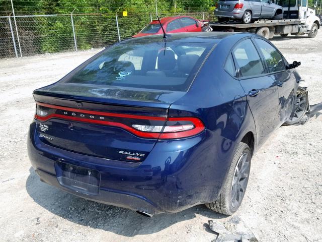 1C3CDFBB7ED702792 - 2014 DODGE DART SXT BLUE photo 4