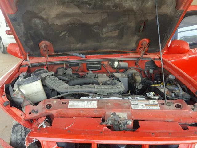 1FTCR10U1PPB43732 - 1993 FORD RANGER RED photo 7