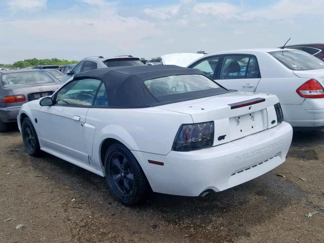 1FAFP45XX4F130007 - 2004 FORD MUSTANG GT WHITE photo 3