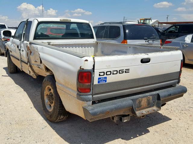 1B7KC2360YJ168917 - 2000 DODGE RAM 2500 WHITE photo 3