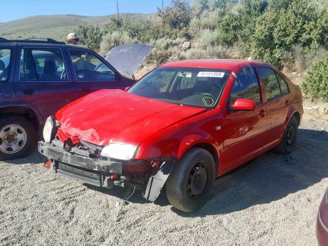 3VWRK69M63M134682 - 2003 VOLKSWAGEN JETTA GL RED photo 2