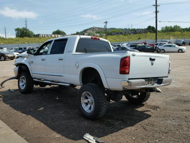 3D7KS29C77G706213 - 2007 DODGE RAM 2500 WHITE photo 3