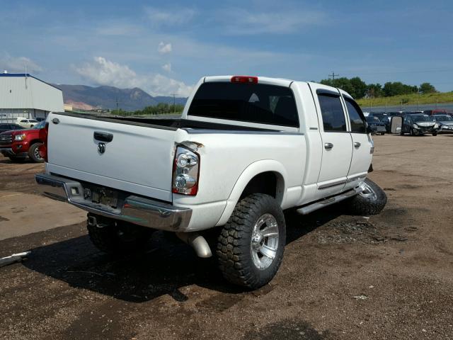 3D7KS29C77G706213 - 2007 DODGE RAM 2500 WHITE photo 4