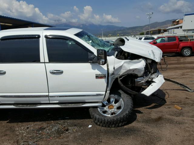 3D7KS29C77G706213 - 2007 DODGE RAM 2500 WHITE photo 9