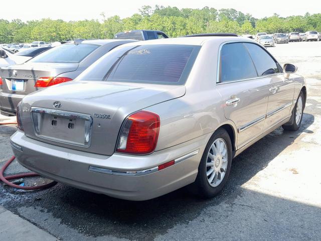 KMHFU45E45A423493 - 2005 HYUNDAI XG 350 BEIGE photo 4