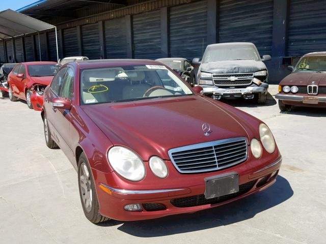 WDBUF56J16A821252 - 2006 MERCEDES-BENZ E 350 MAROON photo 1