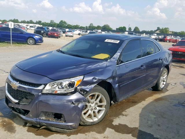 1G11C5SL1EF107717 - 2014 CHEVROLET MALIBU 1LT BLUE photo 2