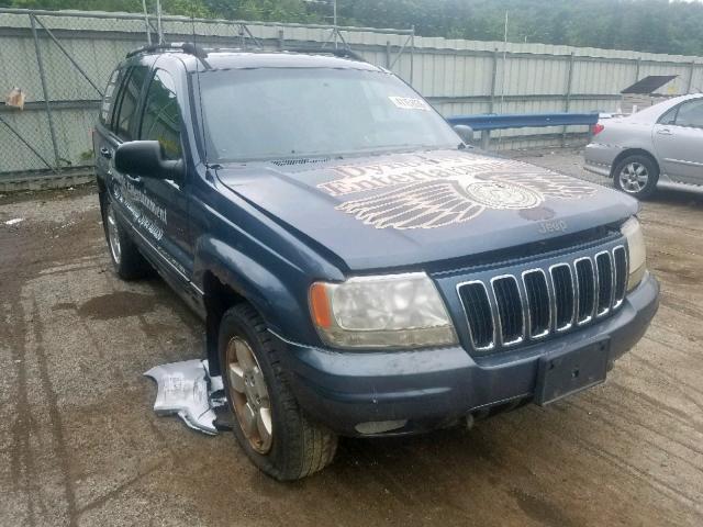 1J4GW58N91C706064 - 2001 JEEP GRAND CHER BLUE photo 1