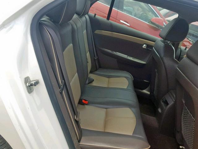 1G1ZE5EB3AF117448 - 2010 CHEVROLET MALIBU LTZ თეთრი ფოტო 6