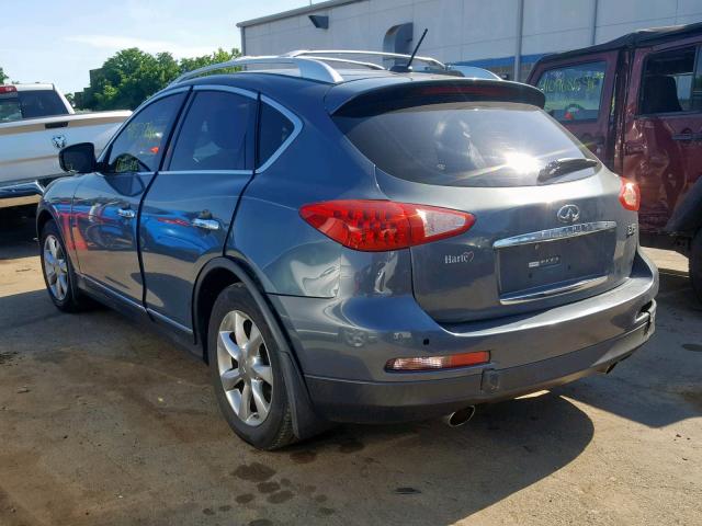 JNKAJ09F08M359358 - 2008 INFINITI EX35 BASE BLUE photo 3
