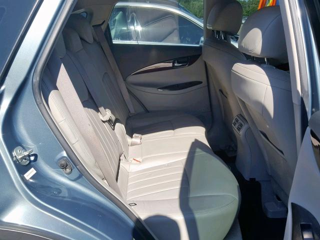 JNKAJ09F08M359358 - 2008 INFINITI EX35 BASE BLUE photo 6