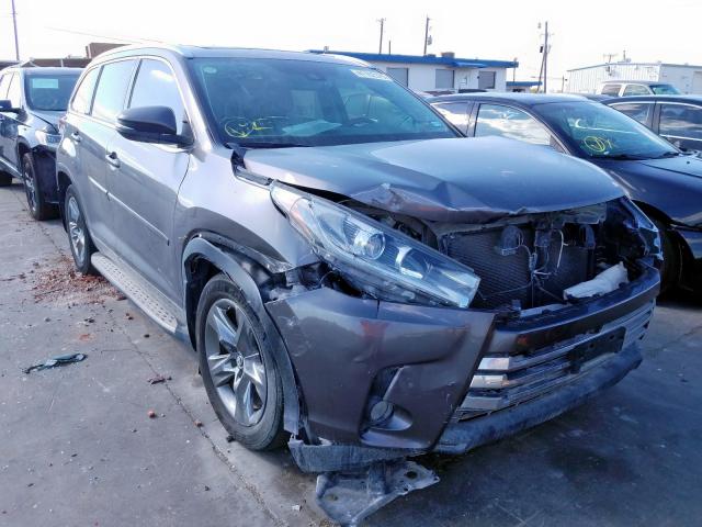 5TDDZRFH6HS457395 - 2017 TOYOTA HIGHLANDER GRAY photo 1