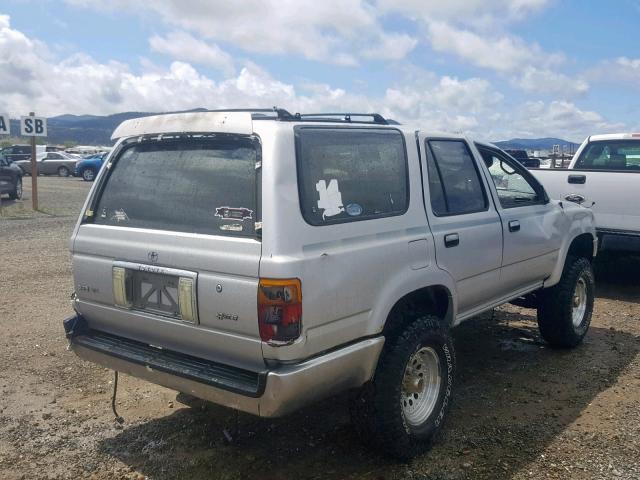 JT3VN39W9N0072729 - 1992 TOYOTA 4RUNNER VN SILVER photo 4