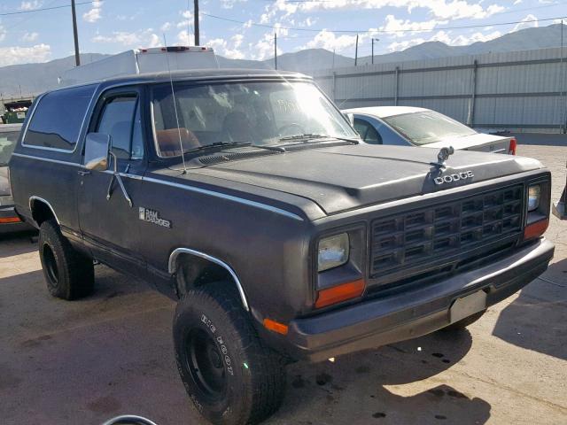 1B4GW12W1FS696527 - 1985 DODGE RAMCHARGER BLACK photo 1