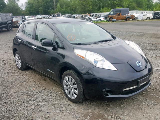 1N4AZ0CP8DC400370 - 2013 NISSAN LEAF S BLACK photo 1