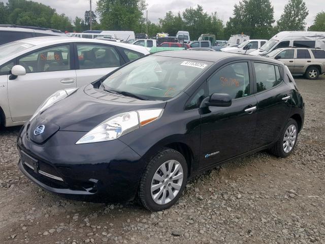 1N4AZ0CP8DC400370 - 2013 NISSAN LEAF S BLACK photo 2