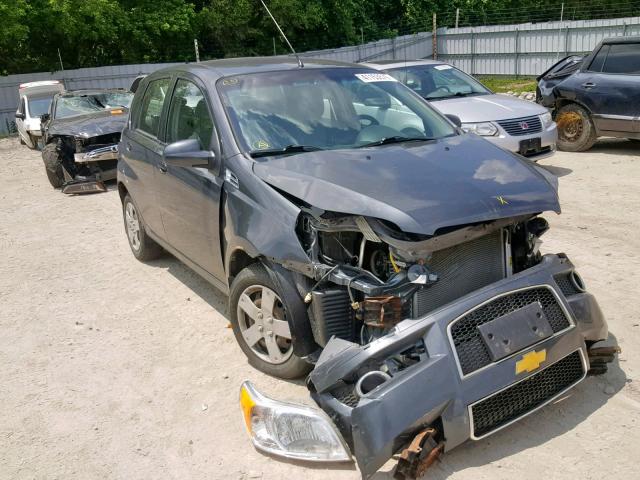 3G1TB6DE2AL135249 - 2010 CHEVROLET AVEO LS GRAY photo 1