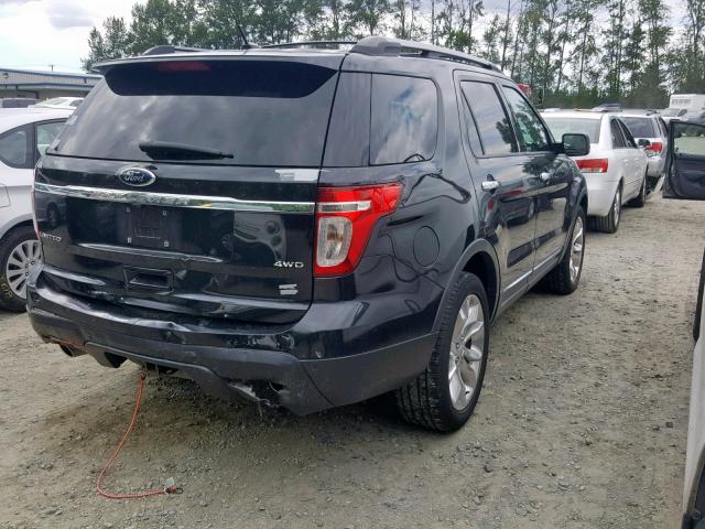 1FM5K8F86DGB58881 - 2013 FORD EXPLORER L BLACK photo 4