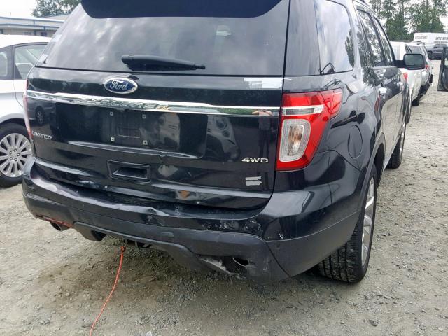 1FM5K8F86DGB58881 - 2013 FORD EXPLORER L BLACK photo 9