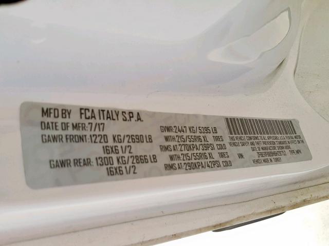 ZFBERFBB9H6H28752 - 2017 RAM PROMASTER 白色 照片 10