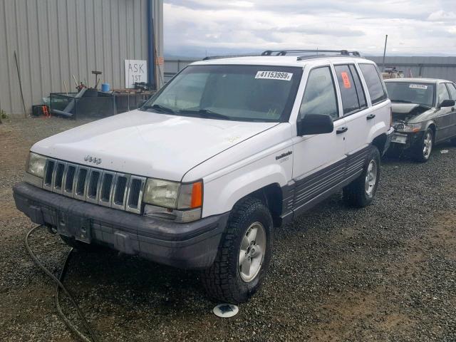 1J4GZ58Y9SC743537 - 1995 JEEP GRAND CHER WHITE photo 2