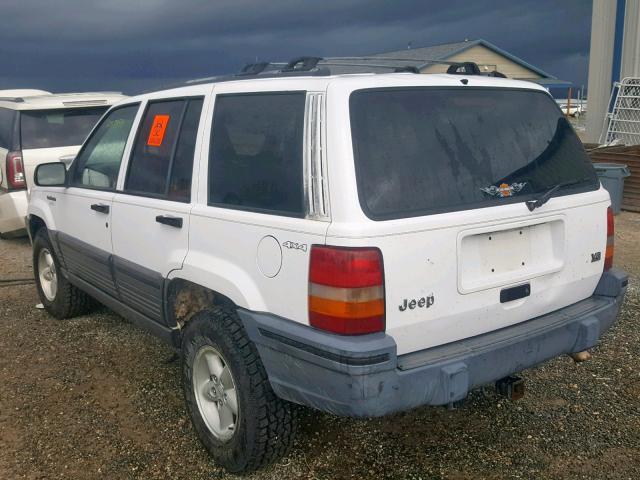 1J4GZ58Y9SC743537 - 1995 JEEP GRAND CHER WHITE photo 3