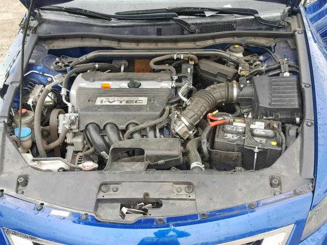 1HGCS12849A800633 - 2009 HONDA ACCORD EXL BLUE photo 7