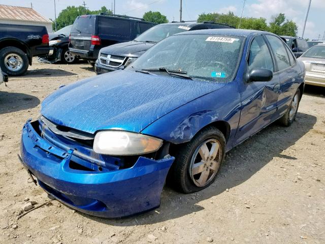 1G1JF52F047311676 - 2004 CHEVROLET CAVALIER L BLUE photo 2