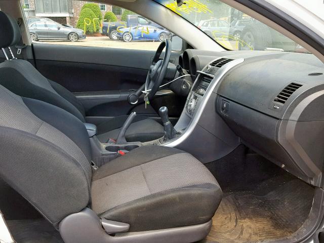 JTKDE177770145079 - 2007 TOYOTA SCION TC WHITE photo 5