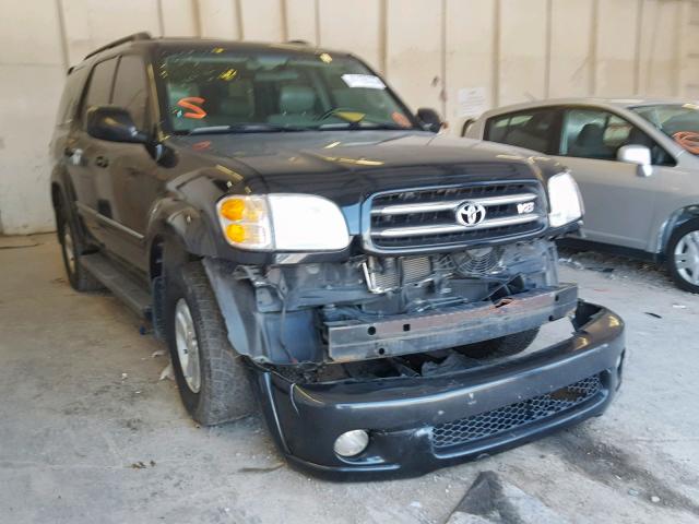 5TDBT48A12S087251 - 2002 TOYOTA SEQUOIA LI BLACK photo 1