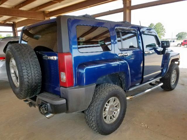 5GTDN136568194360 - 2006 HUMMER H3 BLUE photo 4