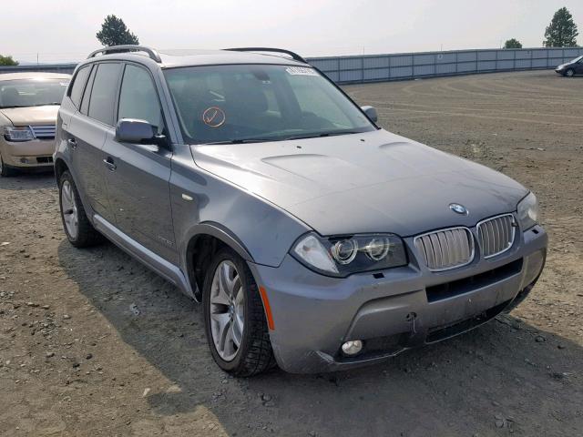 WBXPC93489WJ27374 - 2009 BMW X3 XDRIVE3 GRAY photo 1