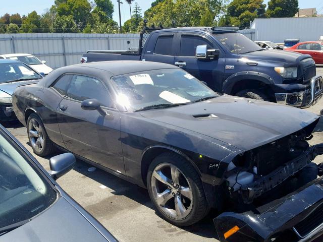 2C3CDYAG2EH101396 - 2014 DODGE CHALLENGER BLACK photo 1