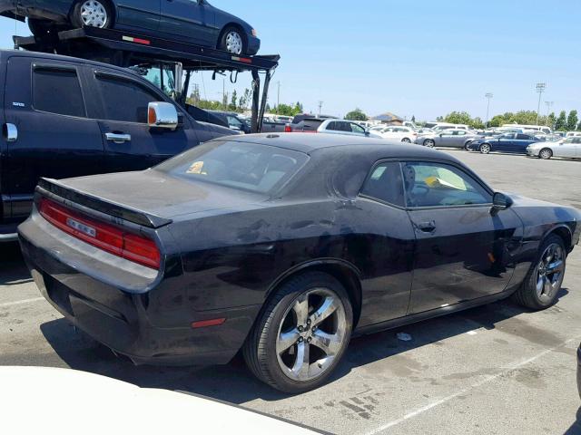 2C3CDYAG2EH101396 - 2014 DODGE CHALLENGER BLACK photo 4