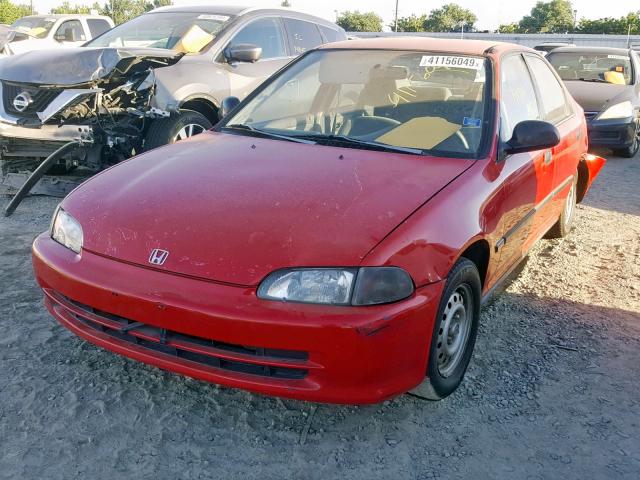 JHMEG864XSS029392 - 1995 HONDA CIVIC DX RED photo 2