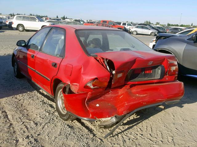 JHMEG864XSS029392 - 1995 HONDA CIVIC DX RED photo 3