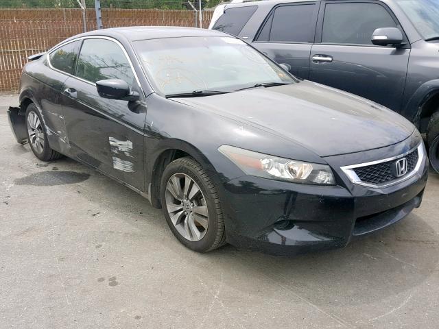 1HGCS12838A008052 - 2008 HONDA ACCORD EXL BLACK photo 1