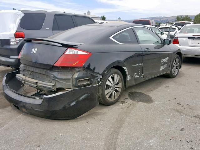 1HGCS12838A008052 - 2008 HONDA ACCORD EXL BLACK photo 4