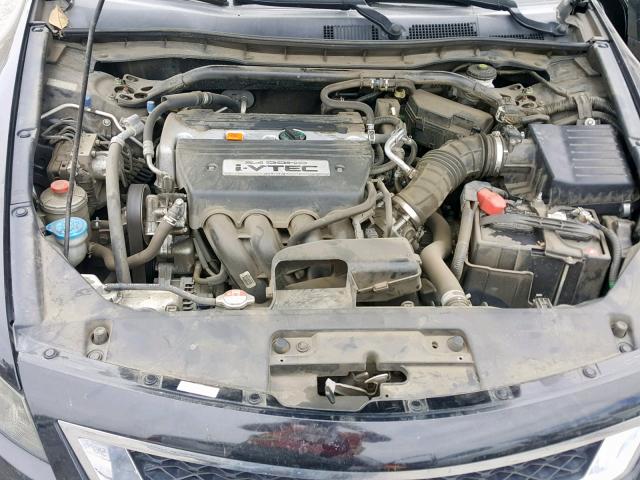 1HGCS12838A008052 - 2008 HONDA ACCORD EXL BLACK photo 7